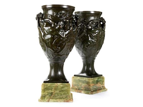 Paar Art Nouveau-Vasen